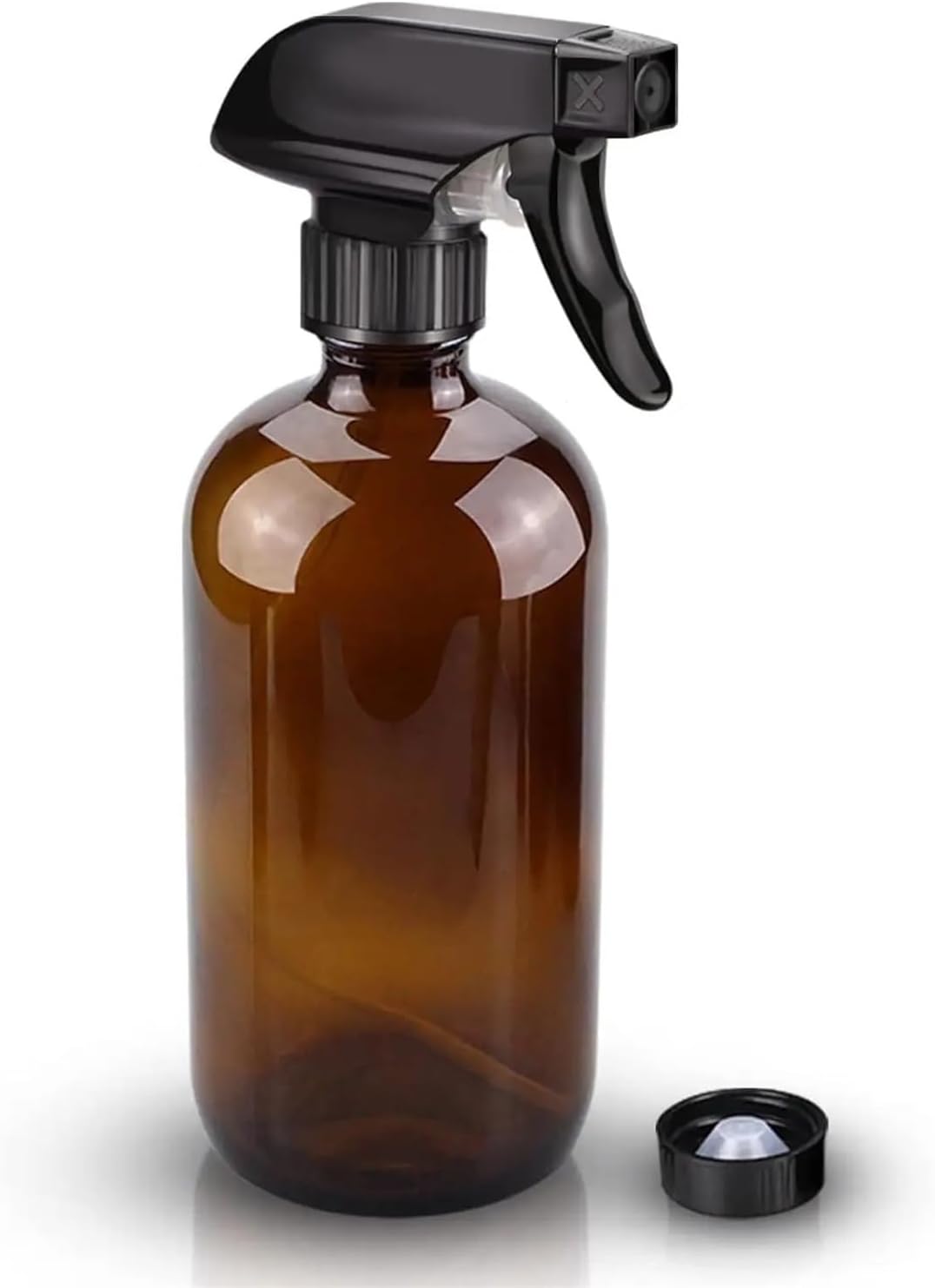 4Pcs Amber Glass Spray Bottles Refillable for Cleaning Plants and More