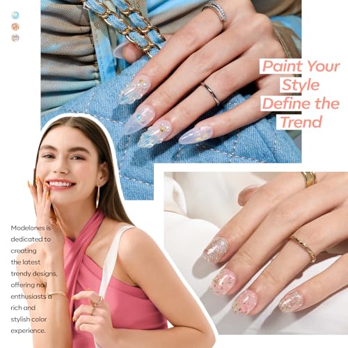 Modelones Glitter Gel Nail Polish Set 6 Colors