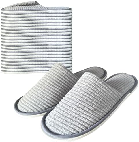 Anmerl 10 Pairs Spa Slippers for Men Women Hotel Use
