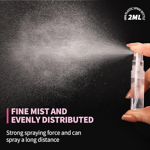 Fandamei 10 Pack Mini Spray Bottles 2ml Clear Plastic
