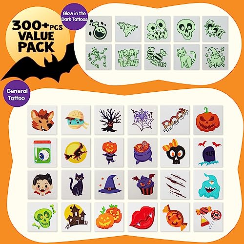 JOYIN 300 Halloween Tattoos for Kids