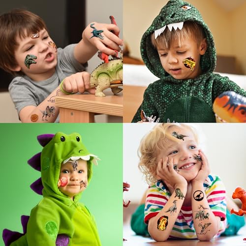96PCS Dinosaur 3D Temporary Tattoos Stickers