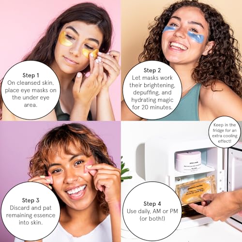 Grace Stella Under Eye Patches 12 Pairs - Dark Circles Puffiness Eye Masks