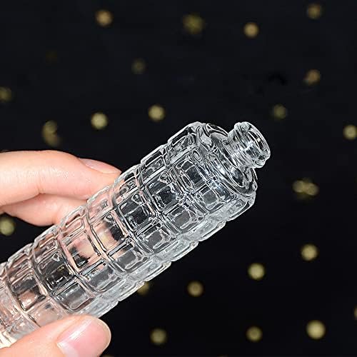 Enslz Refillable Glass Perfume Spray Bottle 1 Ounce Gold