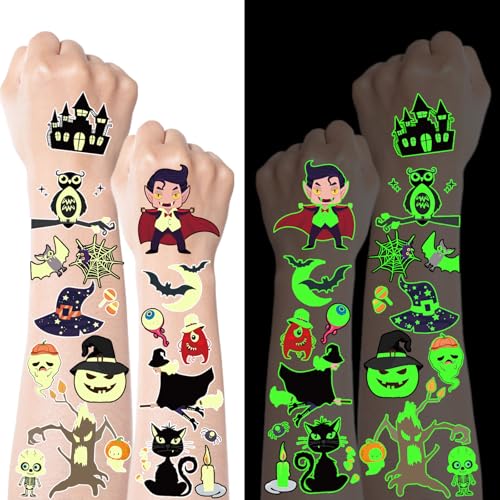 500 Styles Luminous Halloween Temporary Tattoos for Kids