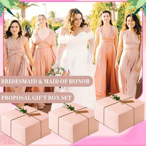 73pcs Pink Bridesmaid Gift Set With Proposal Box