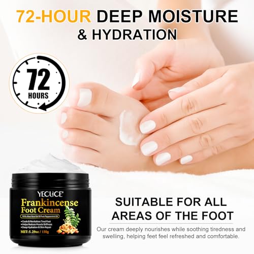 Frankincense Foot Cream 529oz for Deep Moisturizing
