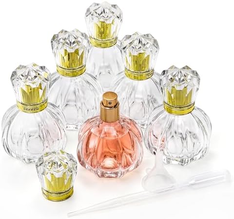 Foraineam 6 Pack 50ml Pumpkin Spray Bottles Refillable Fine Mist Perfume Containers