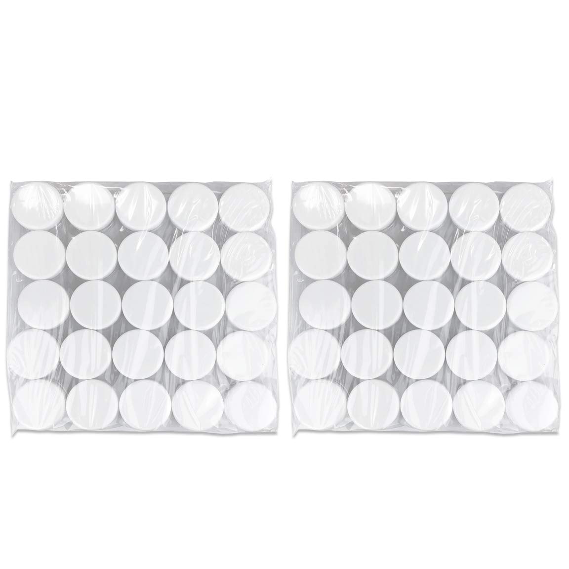 2000 Pcs Beauticom 5G5mL Clear Jars with White Lids
