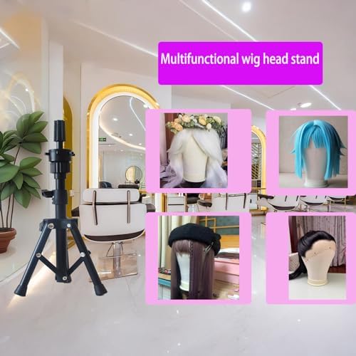 Adjustable Wig Stand with Mannequin Head 23 Inch