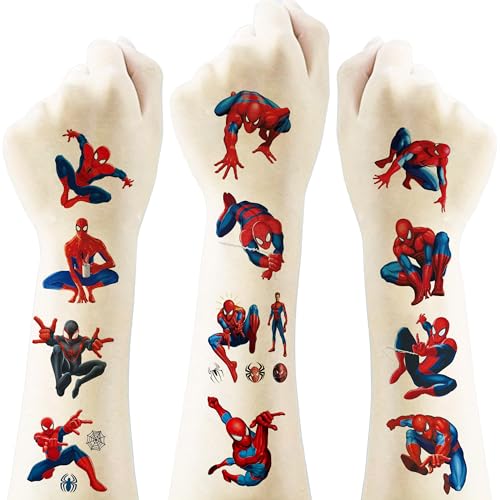 Cute Spider Temporary Tattoos for Kids and Adults
