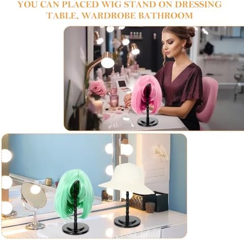 6 Pieces Wig Holder Stand for Styling and Display
