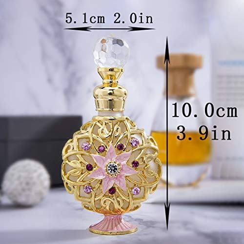 YU FENG Gold Flower Perfume Bottle 10ml Refillable