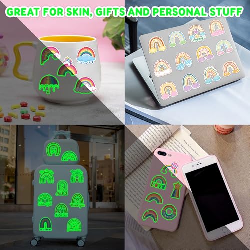 96 PCS Rainbow Pastel Temporary Tattoos for Kids 1