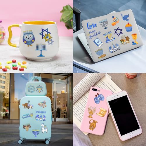 100 PCS Happy Hanukkah Temporary Tattoos Sticker