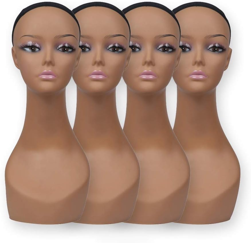 4PCS Mannequin Head Model for Wig Display