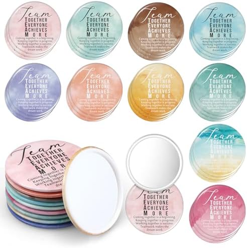 30 Pcs Team Employee Appreciation Compact Mirrors