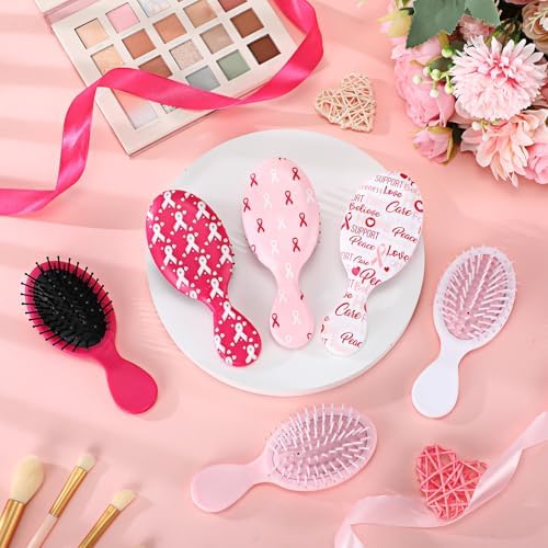 24 Piece Breast Cancer Awareness Gift Set with Pink Ribbon Hairbrush