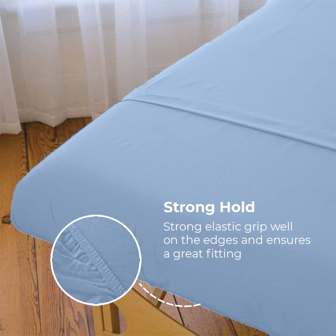 Avalon Care Massage Table Sheets Set 3 Pcs Sky Blue