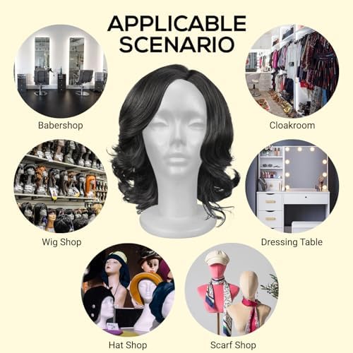 STUDIO LIMITED 114 Inch Styrofoam Mannequin Head 2 Pack