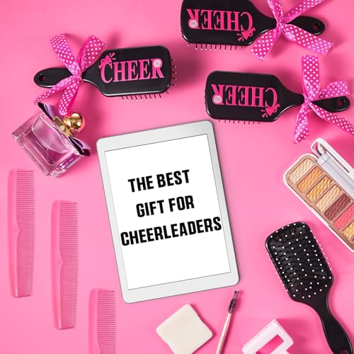 12 Set Cheer Hair Brush and Comb Set with Polka Dots