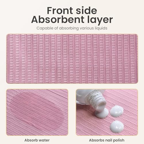 Disposable Nail Mats 50Pcs Non-Slip Waterproof for Manicure Salon Home