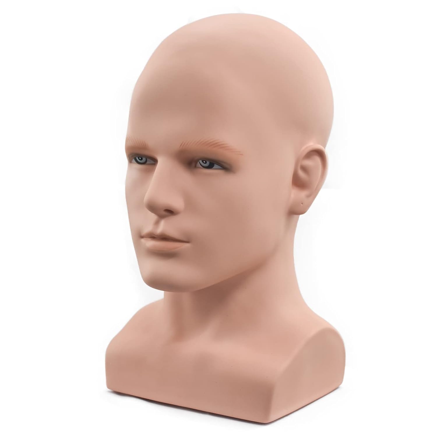 FanLin Male Mannequin Head for Wig and Accessory Display