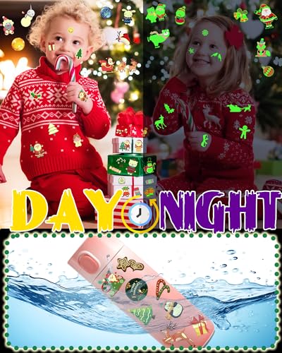 260 Styles Luminous Christmas Temporary Tattoos for Kids
