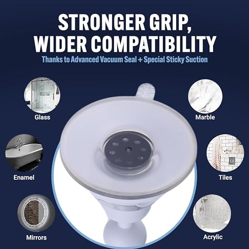 Mirrorvana Fogless Shower Mirror with Upgraded Suction and 360 Swivel