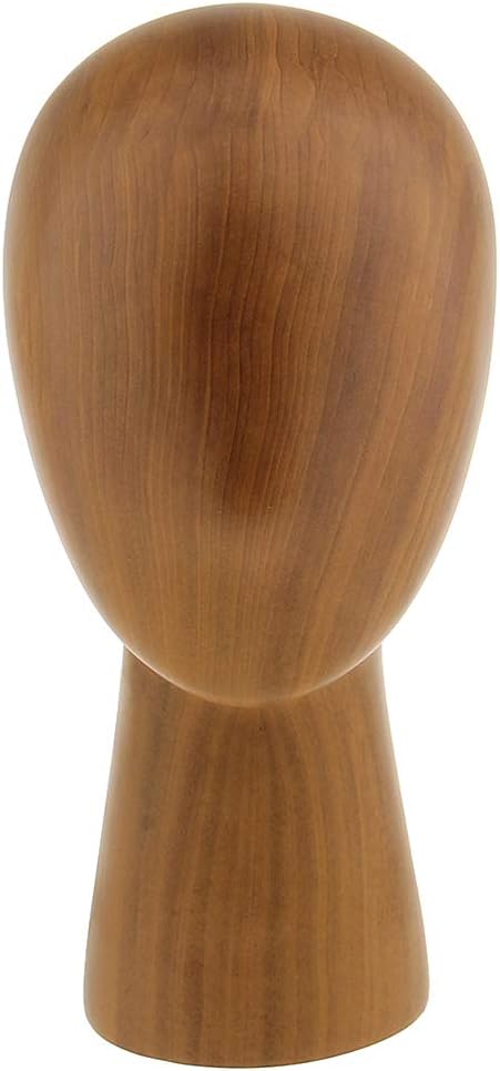 Abstract GFRP Wooden Mannequin Head Display Stand