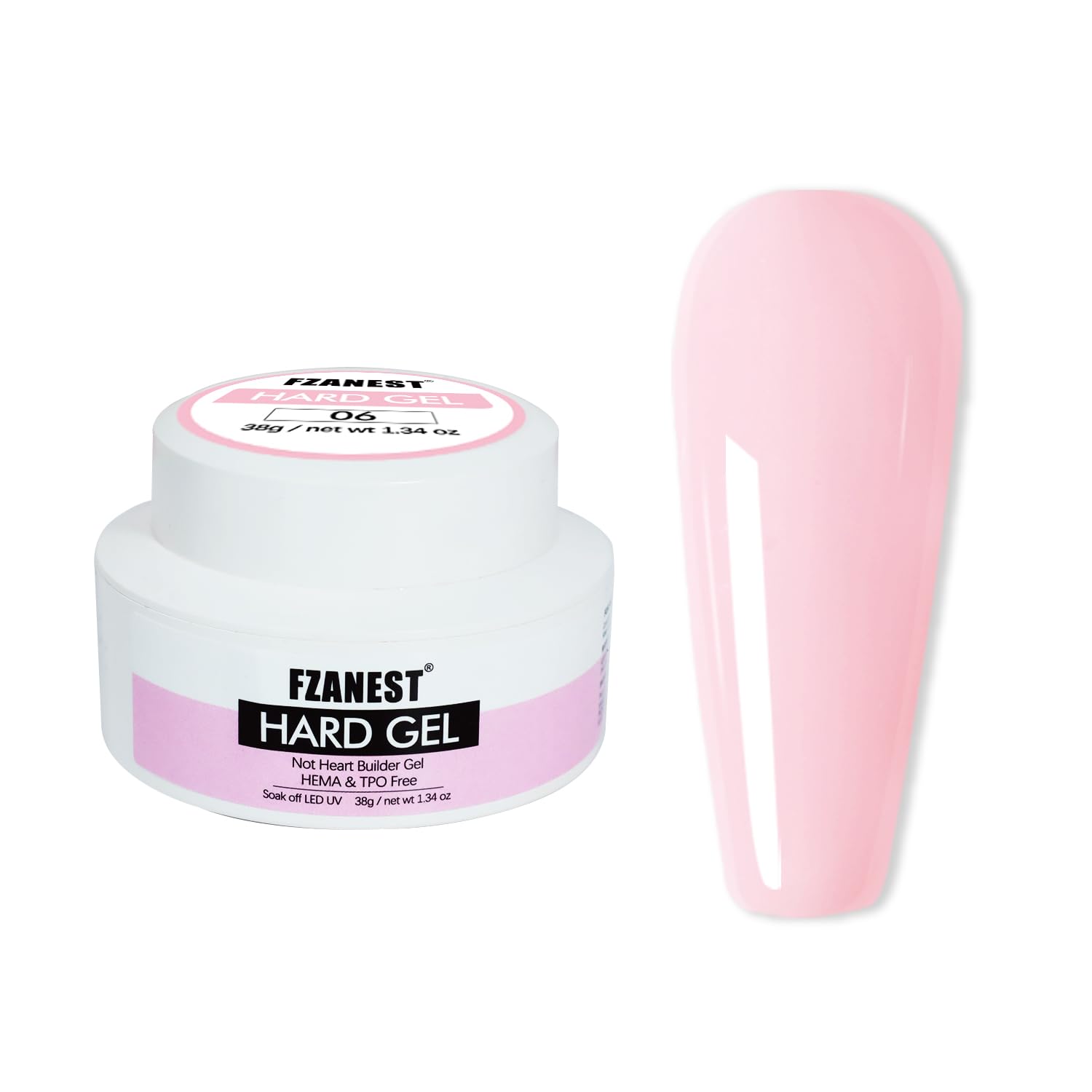 FZANEST Painless Hard Gel for Nail Sculpture and Extensions