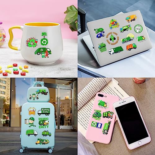 Garbage Truck Temporary Tattoos for Kids 96PCS Set