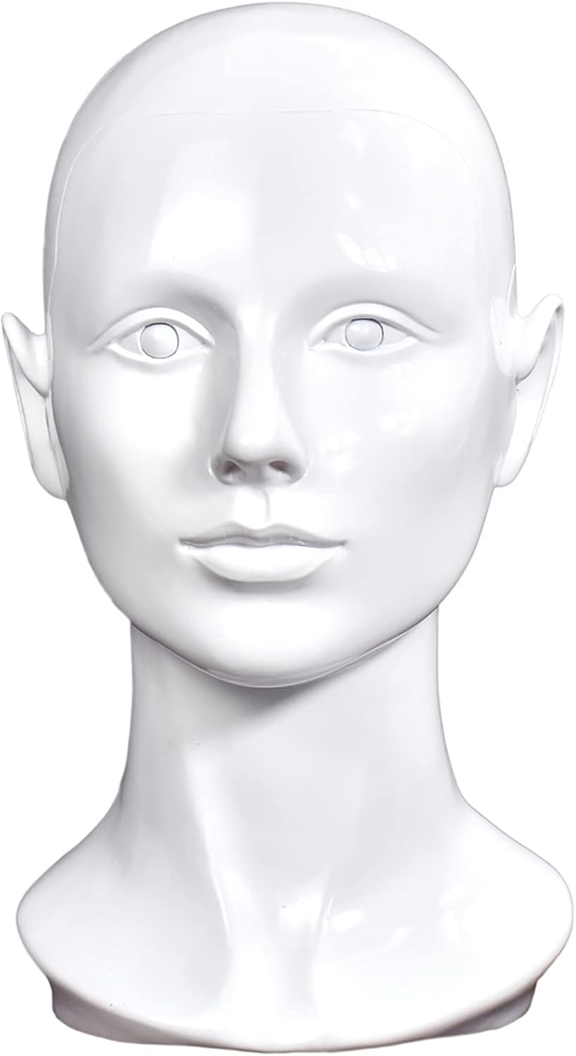 PVC Mannequin Head for Wigs Hats Scarves Display