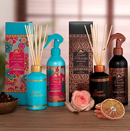 Tesori DOriente Ayurveda Scented Reed Diffuser Set with 8 Sticks 200ml