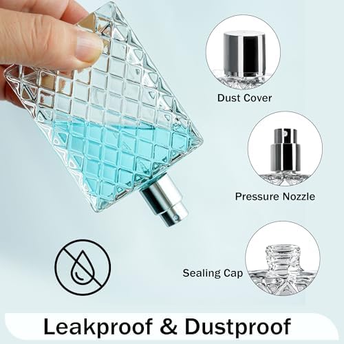 YU FENG 2 Pack Refillable Glass Spray Bottles