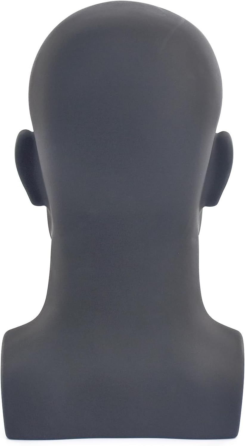 Professional PVC Male Mannequin Head for Display and Training