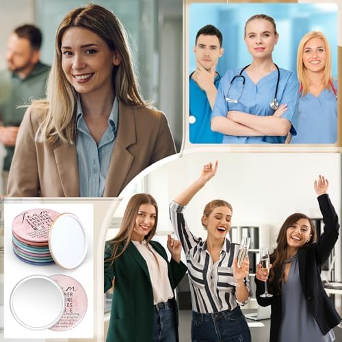 30 Pcs Team Employee Appreciation Compact Mirrors