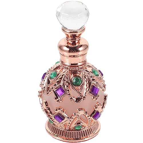 Vintage Rose Gold Glass Perfume Bottle Refillable