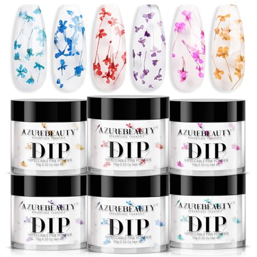 AZUREBEAUTY Dip Powder Nail Art Set 6 Colors