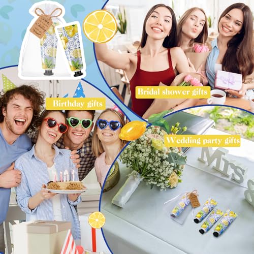 Dansib 48 Sets Baby Shower Hand Cream Party Favors Lemon