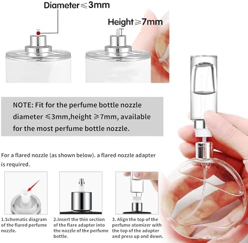 MUB 10ml Perfume Travel Atomizer Bottle