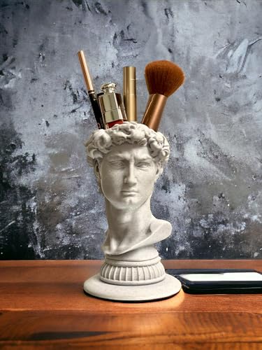 David Head Bust Statue Makeup Organizer