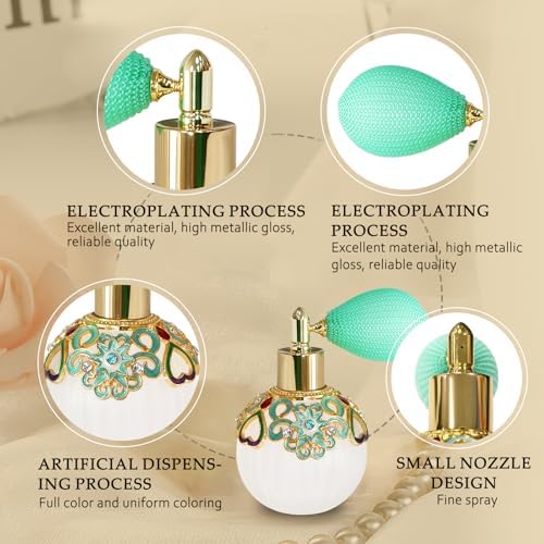 Small Vintage Perfume Bottle 50ml Refillable Atomizer