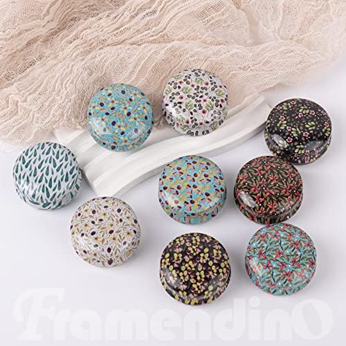 Framendino 12 Pack Mini Tinplate Candle Jars with Lids