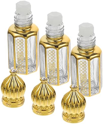 FRCOLOR Essential Oil Roller 3Pcs Glass Bottles