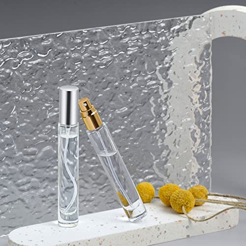 10ml Glass Spray Bottle Set 8PCS Gold