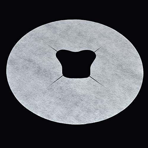 100Pcs Disposable Face Cradle Covers White Non-Woven Breathable