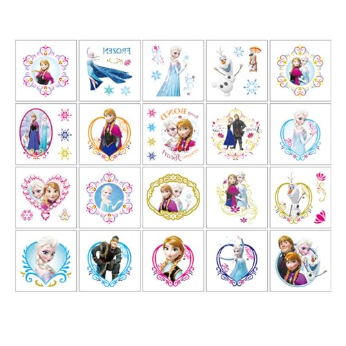 40pcs Frozen Temporary Tattoos for Girls Kids