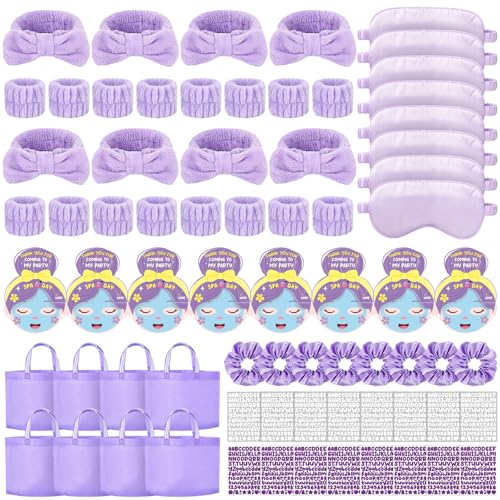 EYNDYN 72 Pcs Spa Sleepover Party Supplies for Girls