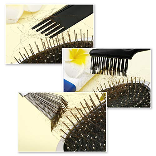 Boao Double-Ended Hair Brush Cleaner with Mini Rake